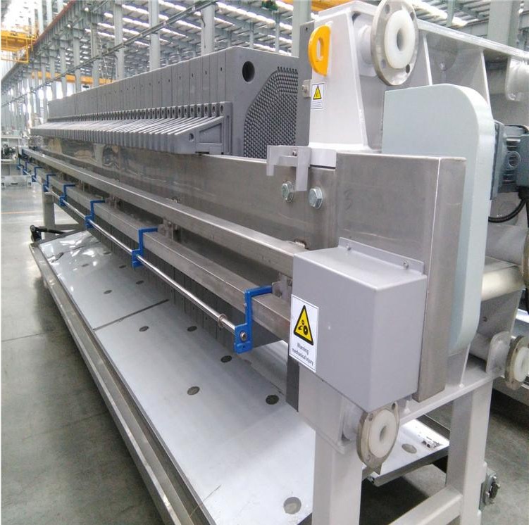 Prensa de filtro de membrana hidráulica automática de la industria azucarera