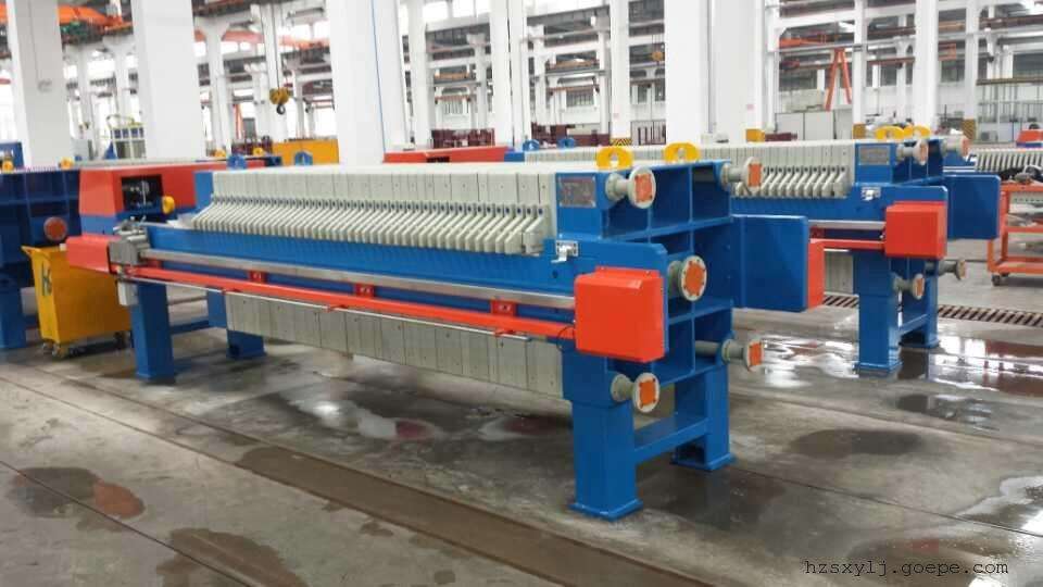 Dispositivo de prensa de filtro industrial de papel de hierro duro