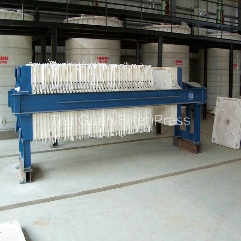 Control de PLC Prensa de filtro hidráulico Hierro fundido usado