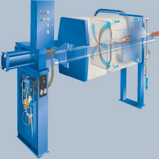 Prensa de filtro de material de hierro fundido utilizada para metalurgia