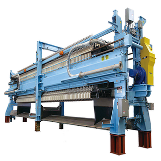 Filtro prensa de cámara hidráulica industrial para azúcar