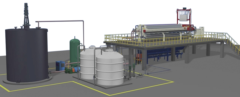 Prensa de filtro de tratamiento de aguas residuales de membrana hidráulica industrial