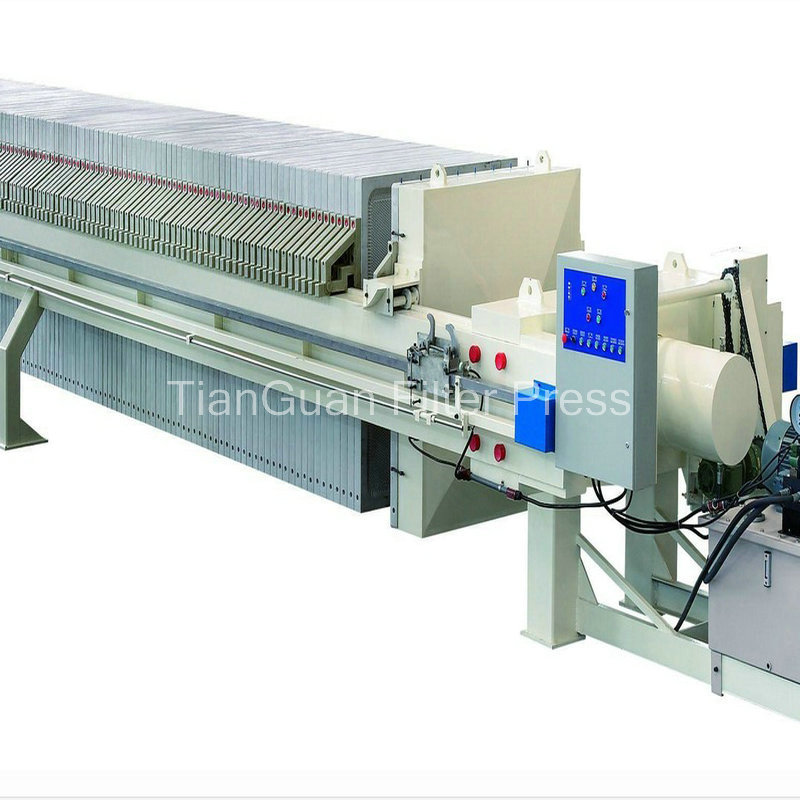 Uso automático de la prensa de filtro de deshidratación de cámara automática
