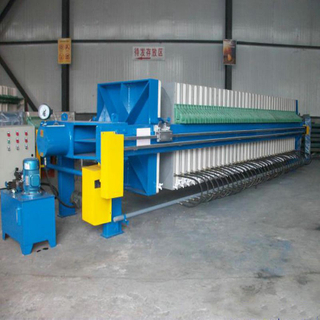 Filtro prensa de cámara de jarabe de azúcar hidráulico automático